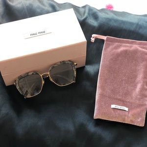 Miu Miu Havana Women’s Sunglasses 🕶 Marble W/B